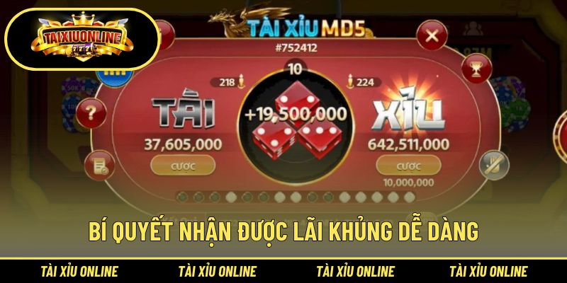 Kinh nghiệm chơi tài xỉu nhận lãi khủng