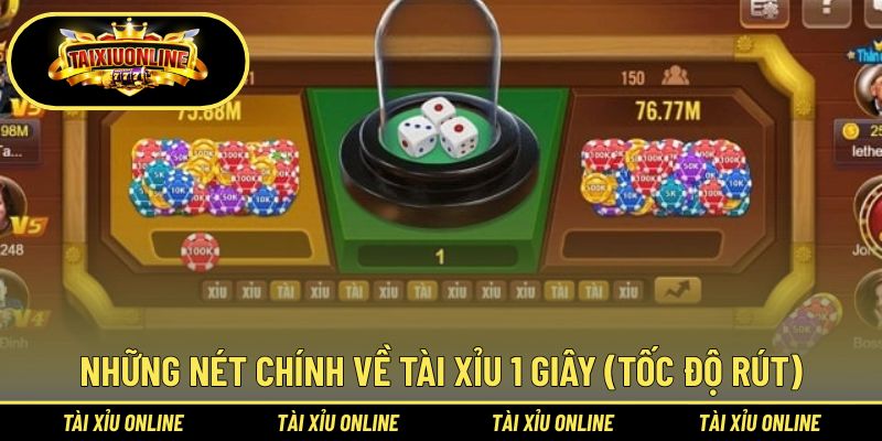 Giới thiệu chung về tài xỉu 1 giây ( tốc độ rút)